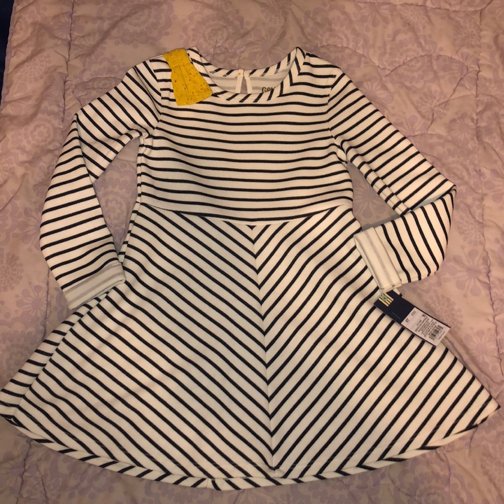 Black and White Striped Dress